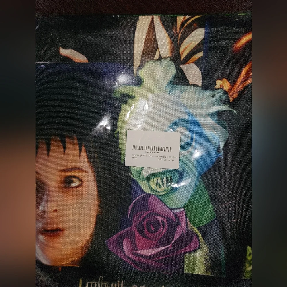 Colorful Beetlejuice Collage Halloween Door Decor